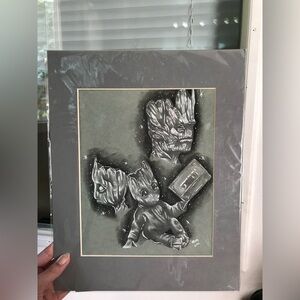 Matted artwork